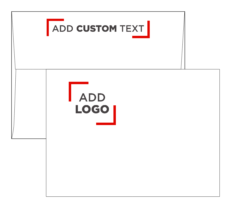 White 100% Cotton 32lb A7 Invitation Envelopes (5 1/4 x 7 1/4) with Peel & Seal