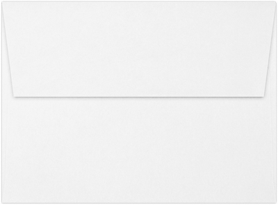 White 100% Cotton 32lb A7 Invitation Envelopes (5 1/4 x 7 1/4) with Peel & Seal