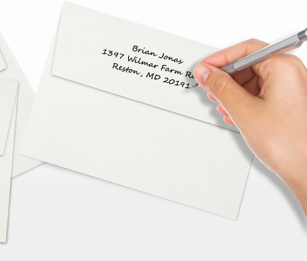 White 24lb A7 Invitation Envelopes (5 1/4 x 7 1/4) with Peel & Seal