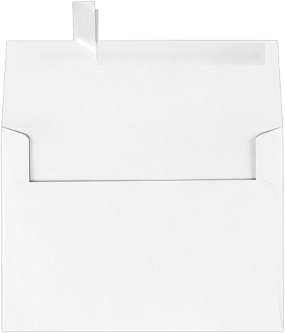 White 24lb A7 Invitation Envelopes (5 1/4 x 7 1/4) with Peel & Seal