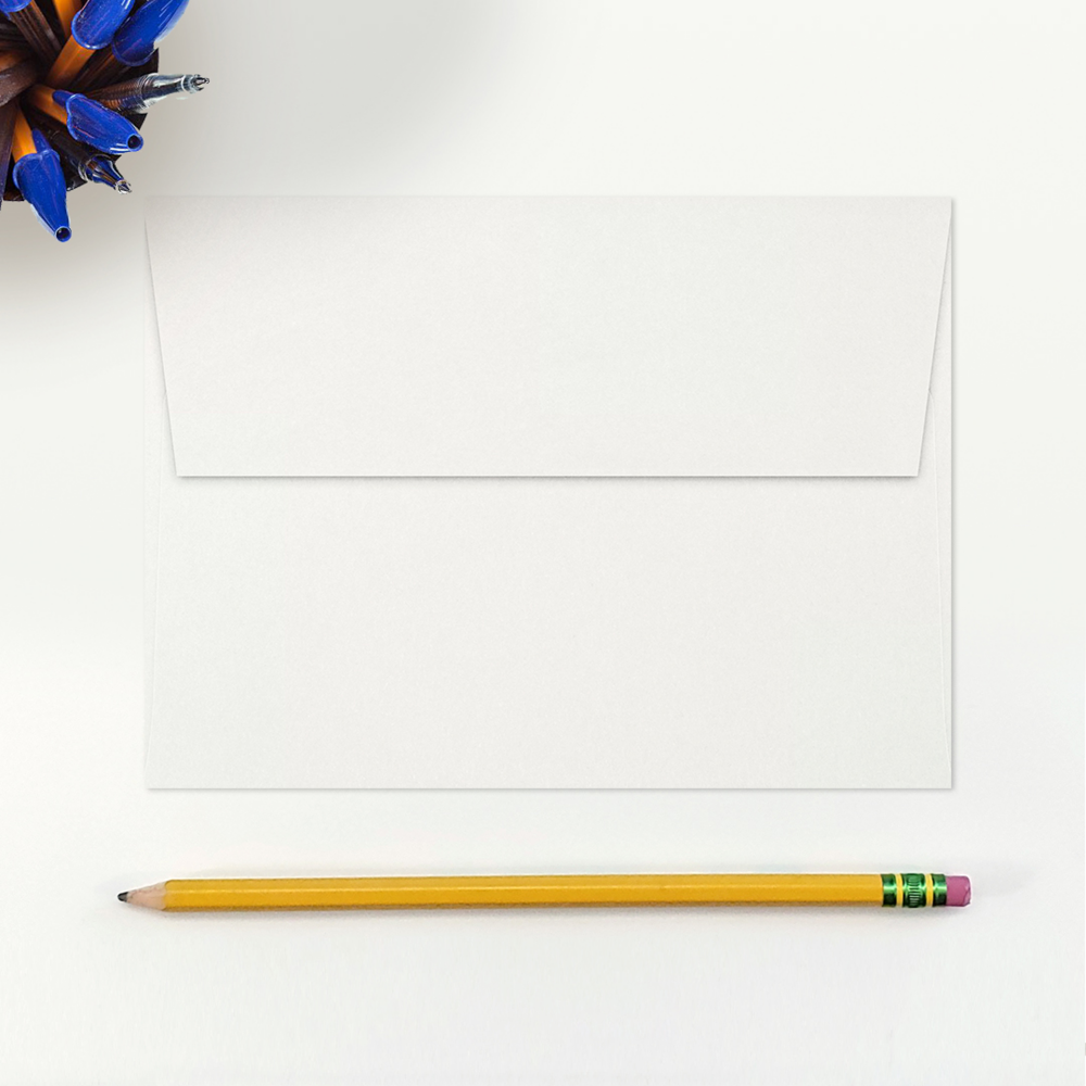 White 24lb A7 Invitation Envelopes (5 1/4 x 7 1/4) with Peel & Seal