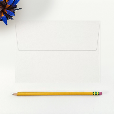 White 24lb A7 Invitation Envelopes (5 1/4 x 7 1/4) with Peel & Seal