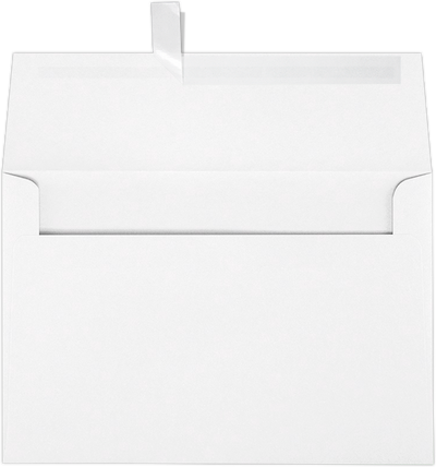 White 24lb A8 Invitation Envelopes (5 1/2 x 8 1/8) with Peel & Seal