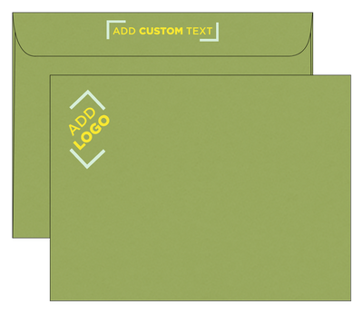 Dark Green Olive 28lb 9 x 12 Booklet Envelopes