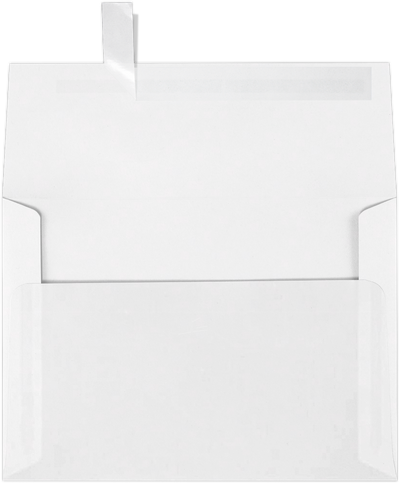 Clear Translucent 30lb A10 Invitation Envelopes (6 x 9 1/2) with Peel & Seal