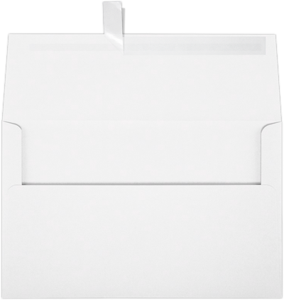 White 24lb A10 Invitation Envelopes (6 x 9 1/2) with Peel & Seal