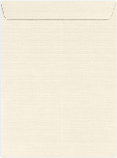 Natural Linen 32lb 9 x 12 Open End Envelopes with Peel & Seal
