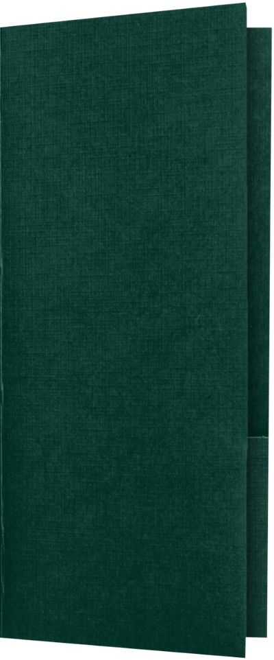 Deep Pine Linen 4 x 9 Mini Folders