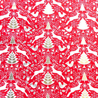 Scandinavian Red Scandinavian Red 30" x 208' Bulk Wrapping Paper (520 Sq Ft)