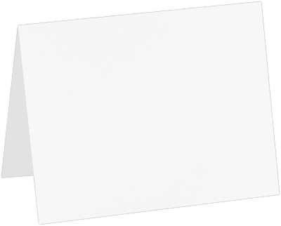 White 120lb A2 Foldover Cards (4 1/4 x 5 1/2)