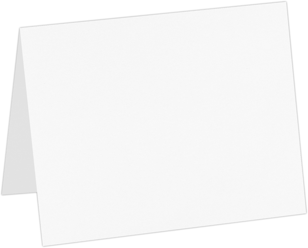 White 130lb A2 Foldover Cards (4 1/4 x 5 1/2)
