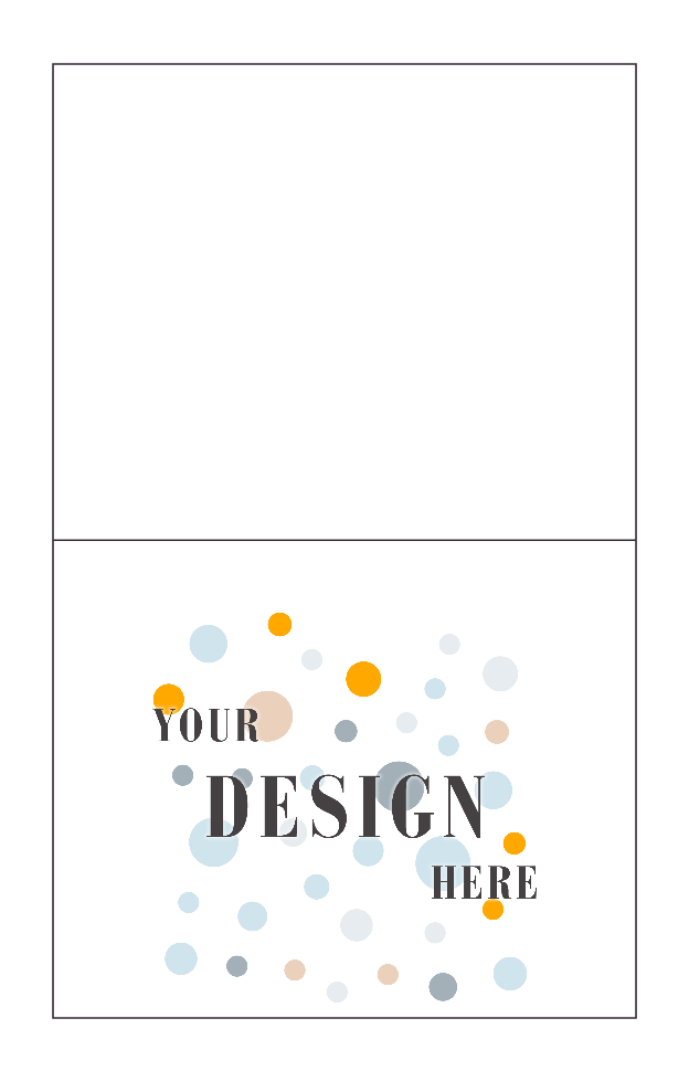 Brilliant White 100% Cotton  100lb A2 Foldover Cards (4 1/4 x 5 1/2)