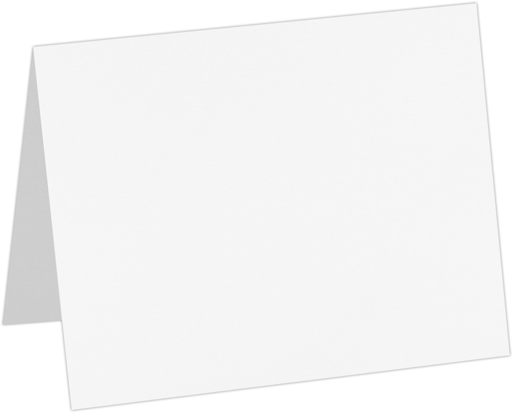 Brilliant White 100% Cotton  100lb A2 Foldover Cards (4 1/4 x 5 1/2)