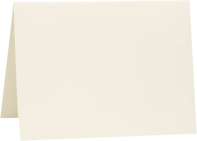 Natural White 100% Cotton 100lb A2 Foldover Cards (4 1/4 x 5 1/2)