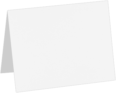 White Recycled 80lb A2 Foldover Cards (4 1/4 x 5 1/2)