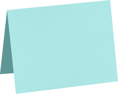 Seafoam Aqua Blue 100lb A6 Foldover Cards (4 5/8 x 6 1/4)