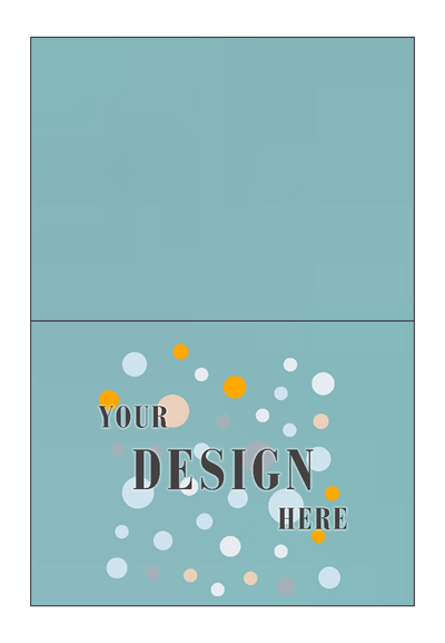 Seafoam Aqua Blue 100lb A6 Foldover Cards (4 5/8 x 6 1/4)