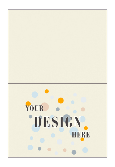 Natural White 100% Cotton 120lb A6 Foldover Cards (4 5/8 x 6 1/4)