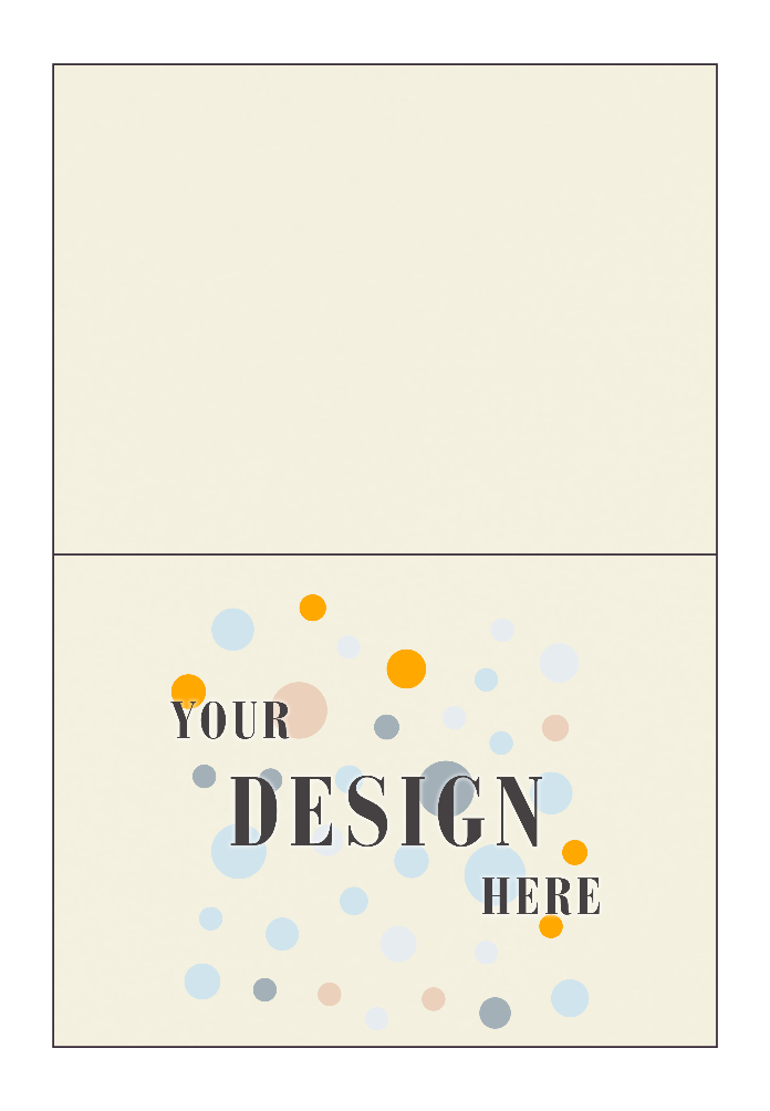 Natural White 100% Cotton 120lb A6 Foldover Cards (4 5/8 x 6 1/4)