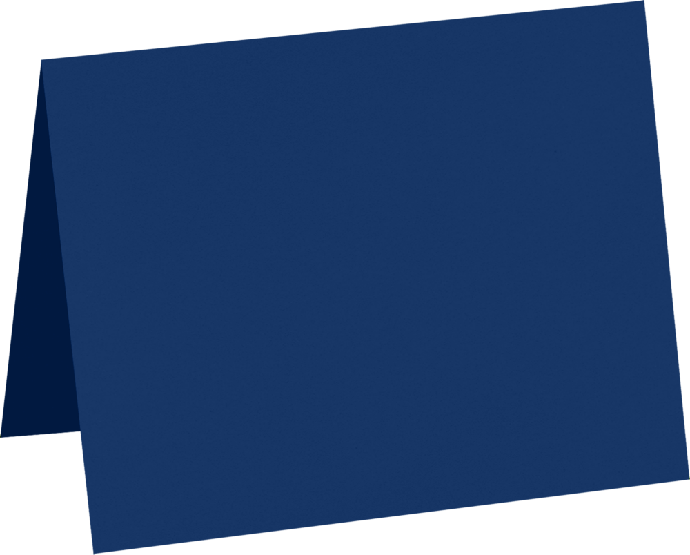 Navy Blue 100lb A6 Foldover Cards (4 5/8 x 6 1/4)