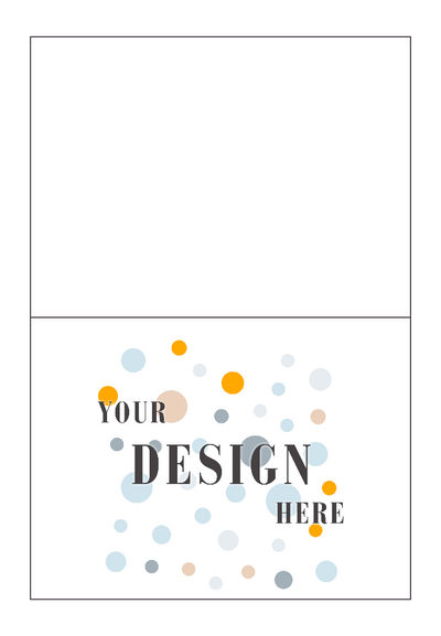 Brilliant White 100% Cotton 100lb A6 Foldover Cards (4 5/8 x 6 1/4)