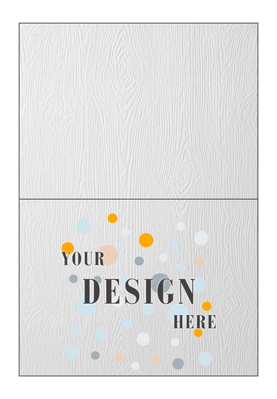 White Recycled 80lb A6 Foldover Cards (4 5/8 x 6 1/4)