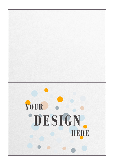 Crystal White Metallic 100lb A6 Foldover Cards (4 5/8 x 6 1/4)