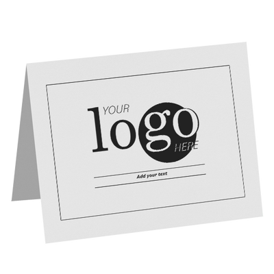 Pastel Gray 100% Cotton 100lb A6 Foldover Cards (4 5/8 x 6 1/4)