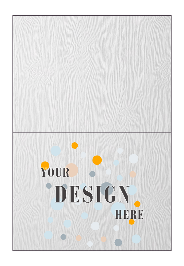 White 100% Recycled 110lb A6 Folded Card - Envelopes