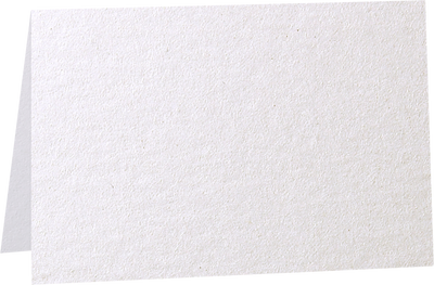Crystal White Metallic 100lb A6 Foldover Cards (4 5/8 x 6 1/4)