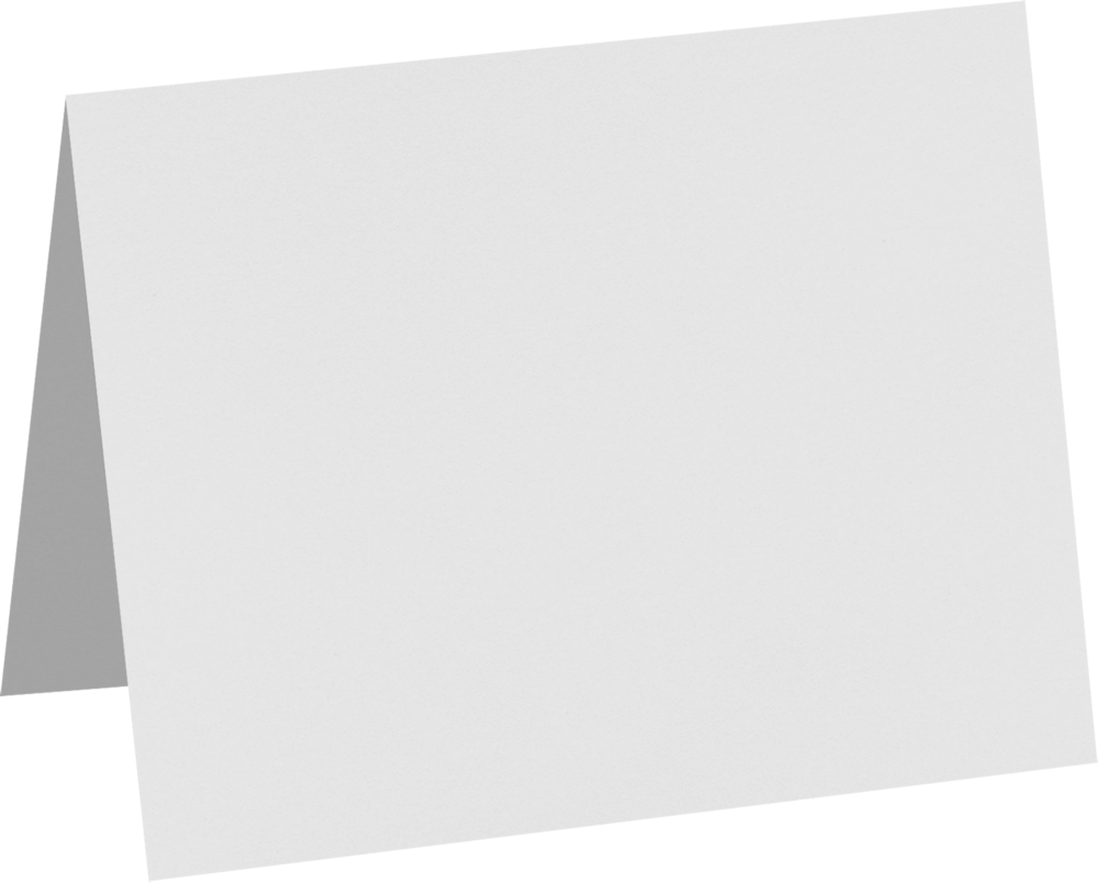 Pastel Gray 100% Cotton 100lb A6 Foldover Cards (4 5/8 x 6 1/4)