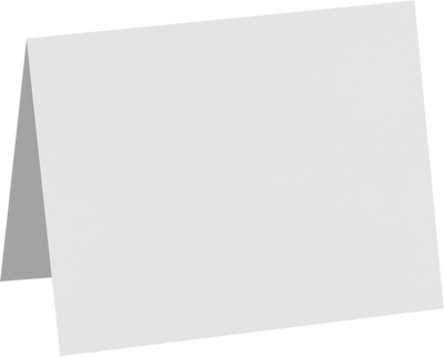 Pastel Gray 100% Cotton 100lb A6 Foldover Cards (4 5/8 x 6 1/4)