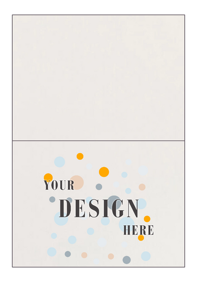White 130lb A7 Foldover Cards (5 1/8 x 7)