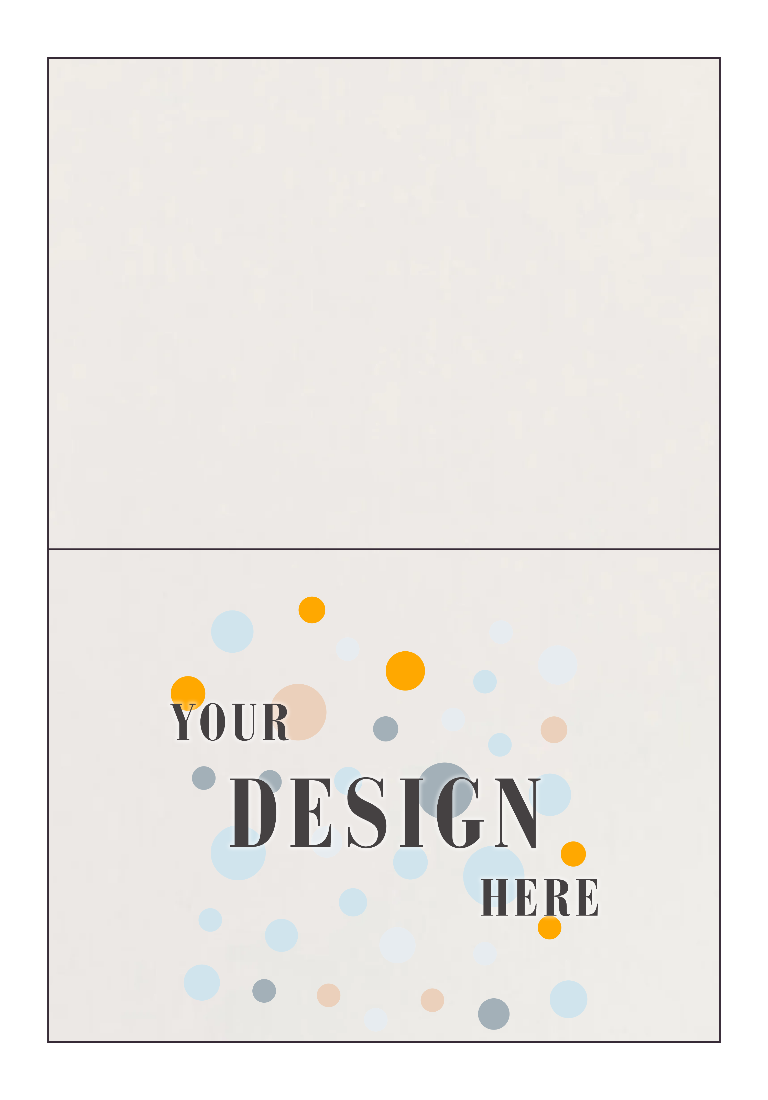 White 130lb A7 Foldover Cards (5 1/8 x 7)