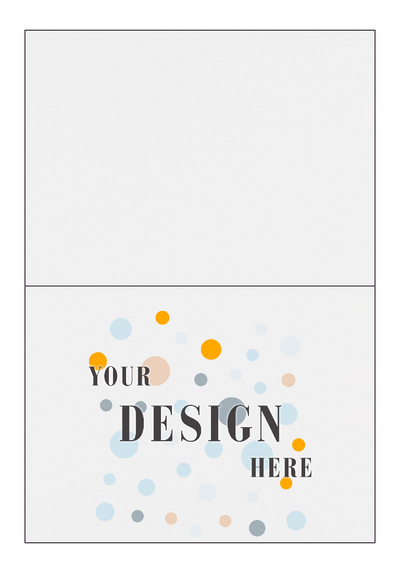 Glossy White 100lb A7 Foldover Cards (5 1/8 x 7)