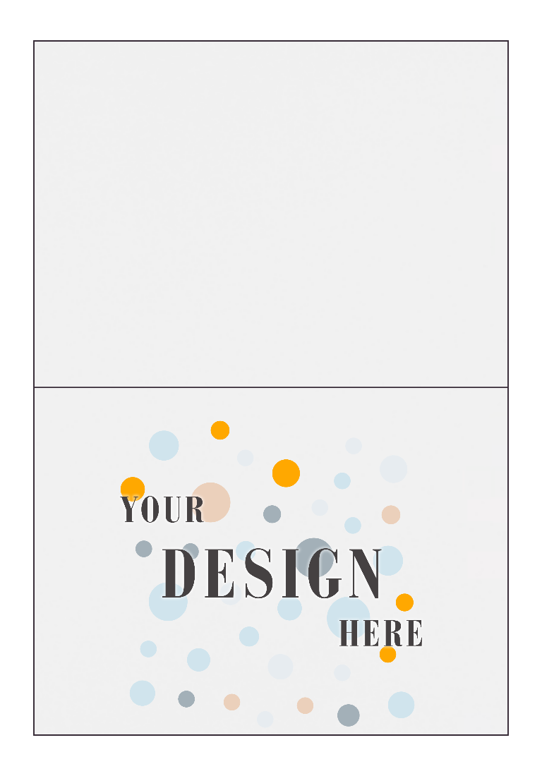 Glossy White 100lb A7 Foldover Cards (5 1/8 x 7)