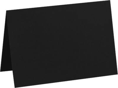 Black Linen 100lb A7 Foldover Cards (5 1/8 x 7)