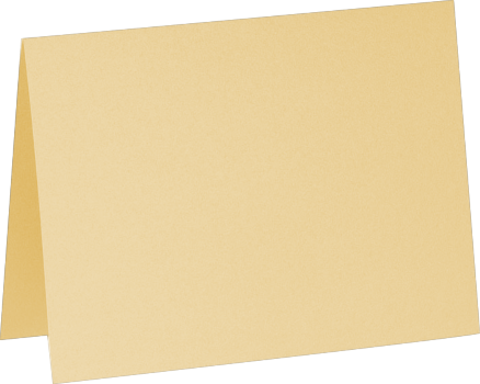 Light Gold Blonde Metallic 100lb A7 Foldover Cards (5 1/8 x 7)