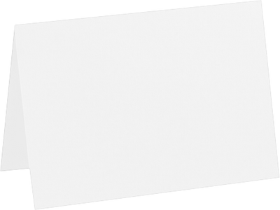 Brilliant White 100% Cotton 120lb A7 Foldover Cards (5 1/8 x 7)