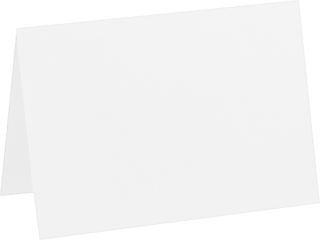 Brilliant White 100% Cotton 120lb A7 Foldover Cards (5 1/8 x 7)