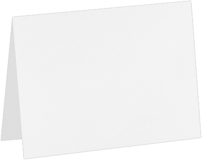 White 100lb #17 Mini Foldover Cards (2 9/16 x 3 9/16)