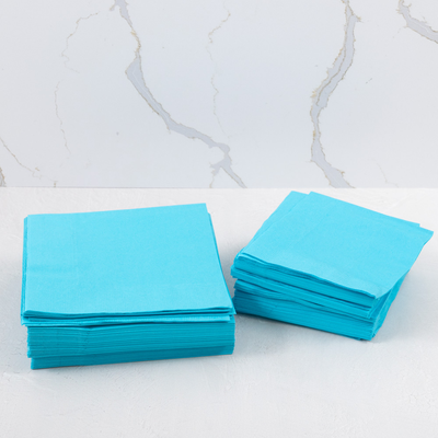Sea Blue 6 1/2 x 6 1/2 3-Ply Lunch Napkins