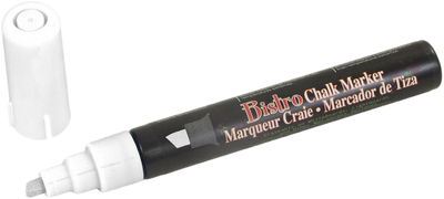 White Chisel Tip Chalk Marker