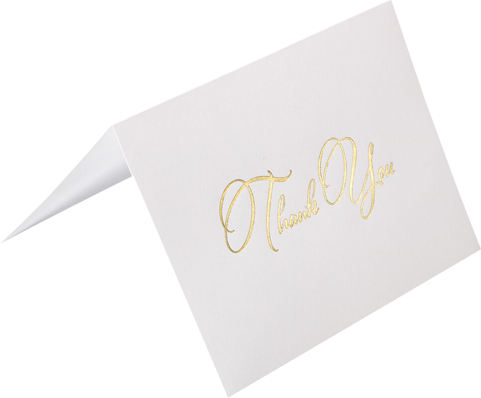 Elegant Thank You Card Set - 25 Pack