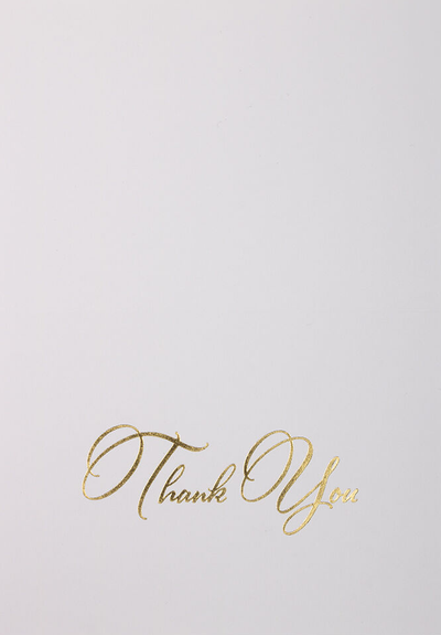 Elegant Thank You Card Set - 25 Pack