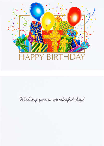 Happy Birthday Assorted Cards - 50 Pack