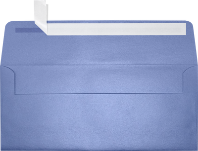Vista Purple Metallic 32lb #10 Square Flap Envelopes (4 1/8 x 9 1/2) with Peel & Seal