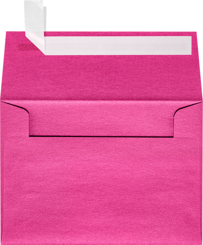 Azaela Fuchsia Pink Metallic 32lb A1 Invitation Envelopes (3 5/8 x 5 1/8) with Peel & Seal