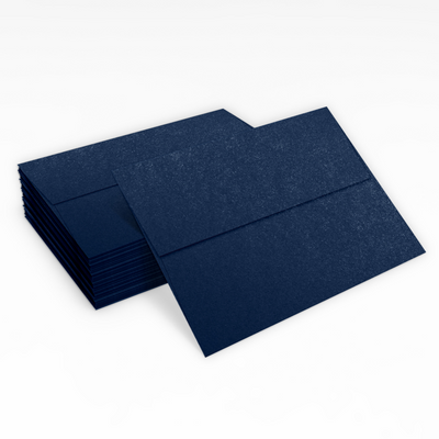 Lapis Navy Blue Metallic 32lb A7 Invitation Envelopes (5 1/4 x 7 1/4) with Peel & Seal