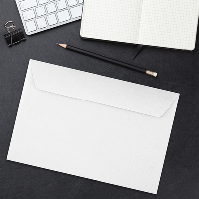 White 24lb 6 x 9 Booklet Envelopes